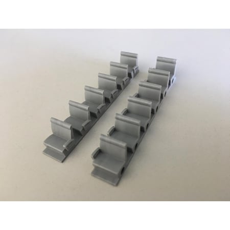 Pikestuff HO Scale 72 in. Grey Coach Seats PKS4101